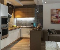 Дизайн кухни-гостиной в частном доме: 40 лучших фото, стили, цвета, идеи интерьеров в году